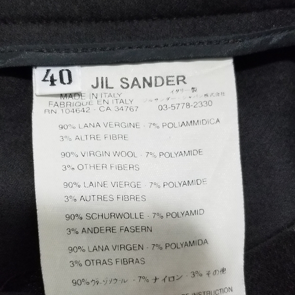 Jil Sander Grey Virgin Wool Wide Leg Pants High Rise 40 - Picture 6 of 11